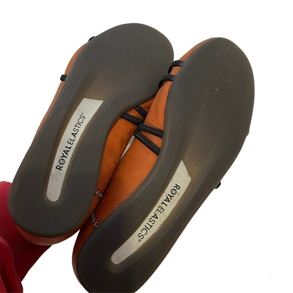 Women’s ROYAL ELASTICS Brown Leather Ballet Flats Shoes - Picture 6 of 7